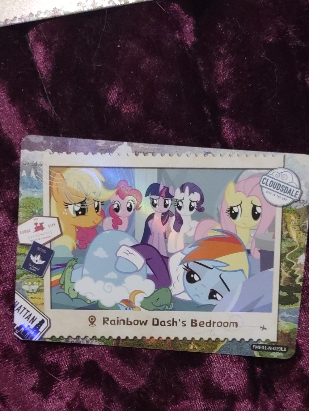 My Little Pony Rainbow Dash's Bedroom Collectible Card - Multicolor